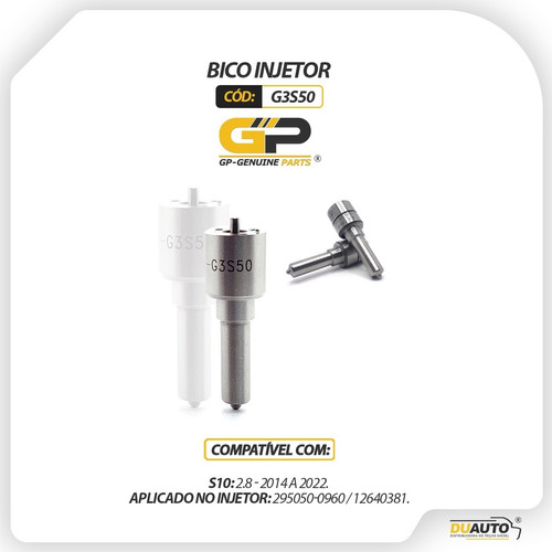 Bico Injetor S10 2.8 2014 2022 295050-0960 12640381 - G3s50 