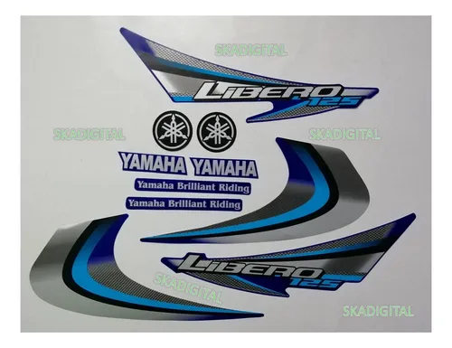 Kit Completo De Calcomanías Yamaha Libero 125 2012