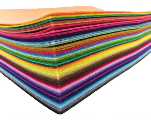 Paquete De 54 Hojas De Fieltro Variado Para Manualidades 15x
