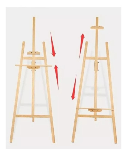 Atril Madera Ajustable Artista Infantil Pintar Altura 90 Cm