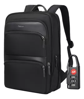 Mochila Hombre Tigernu T-b9121 Laptop Antirrobo Viaje Color Negro Diseño de la tela Negro