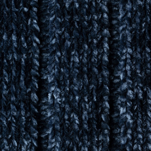 Frazada Cobertor Luxus Esquimal Color Azul Marino (chenille)