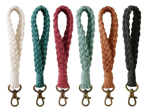 Chaveiro De Macramê Boêmio Para Mulheres, 6 Peças