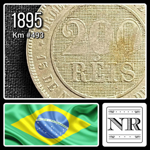 Brasil - 200 Reis - Año 1895 - Km #493