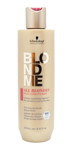 Schwarzkopf Blondme Acondicionador Fortalecedor Rubios 200ml