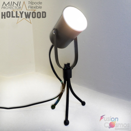 Proyector Cine Dicroica De Mesa 7w Led Luz Color A Elección