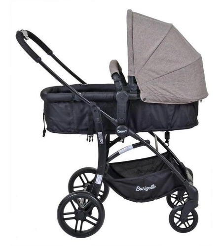 Carrinho De Passeio+bebê Conforto+base Convert - Burigotto Cor Cappucino Cor do chassi Preto