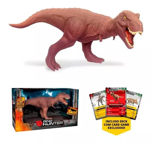 Mielle Brinquedos, Coleção Dino Hunter, Tiranossauro Rex, Marrom