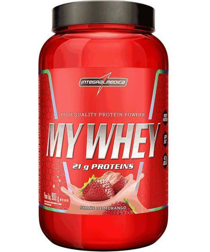 My Whey Pó 900g Shake De Morango