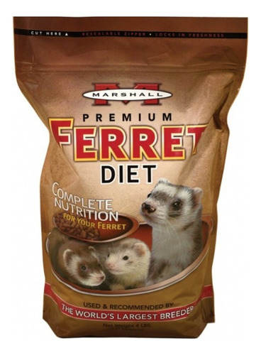 Alimento Hurón Súper Premium Marshall Ferret Diet 1.8kg