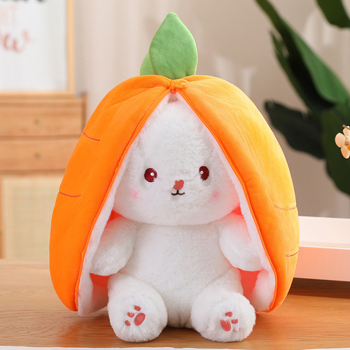 Almohada Reversible De Peluche Con Diseño De Conejito De 35