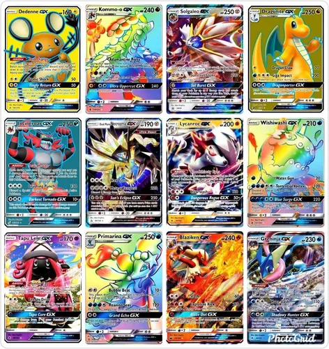 50 Cartas Pokemon Brilhantes Shiny Gx Aliados V Vmax Raras