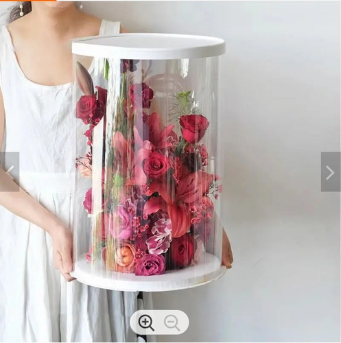 Pack De 100 Embalajes Para Flores, Redondo Y Transparente