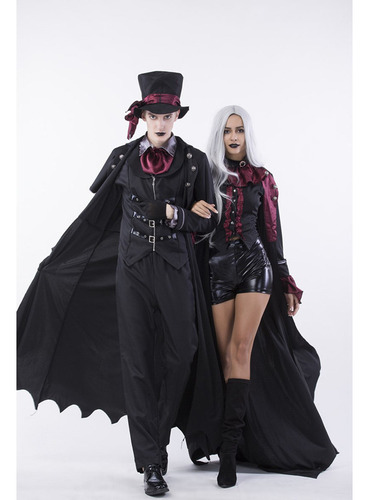C Disfraz De Cosplay De Vampiro Gótico Para Mujer, Cloak