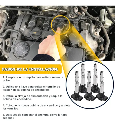 5 Bobinas Para Vw Golf Beetle Jetta Passat 2.5l 07k-905-715
