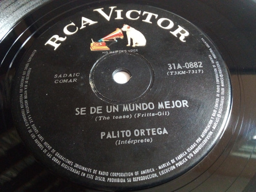 Simple - Palito Ortega - Se De Un Mundo Mejor / Solo - 1966