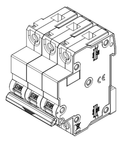 Minidisjuntor Tripolar 32a Curva C Mdwp - Weg