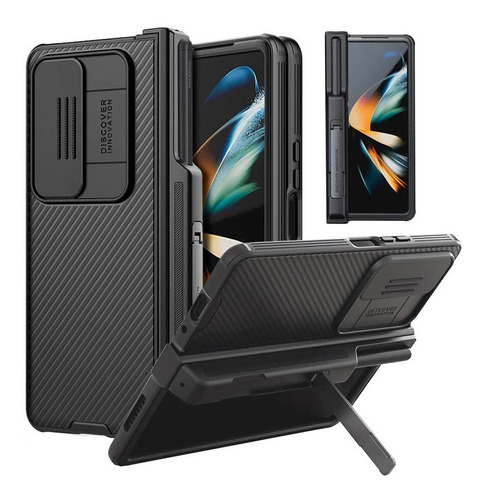 Case Funda Para Galaxy Z Fold 4 Fold4 Con Apoyo Y Pen Holder