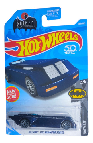 Hot Wheels Batman The Animated Series Azul 3-5 2017