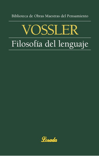 Filosofia Del Lenguaje - Vossler