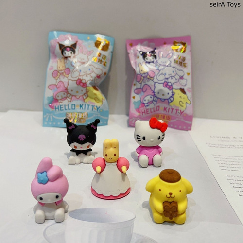 32 Borradores Hello Kitty. Papeleria. Melody, Kuromi. Eraser