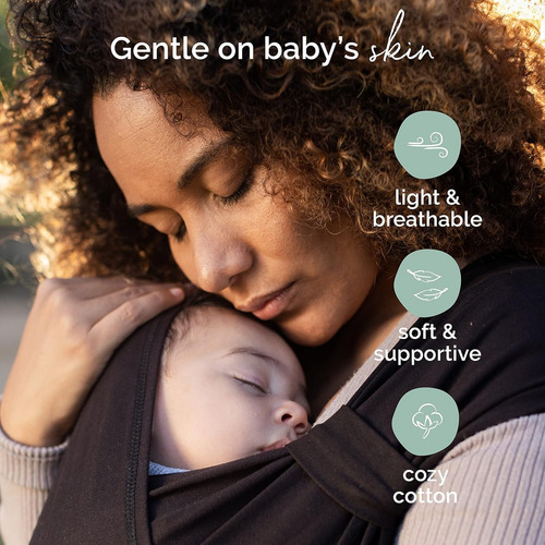 Boba Bliss - Portabebés Híbrido 2 En 1 Para Recién Nacidos A Niños Pequeños, Envoltura Preenvuelta Suave Y Ergonómica