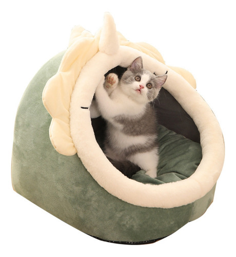 Cojín Para Casa De Gato, Cálido Y Acogedor, Cama Para Mascot