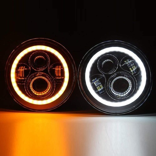Para Aa 1pcs Faro Led 7 Ojo De Ángel Lupa Universal Auto