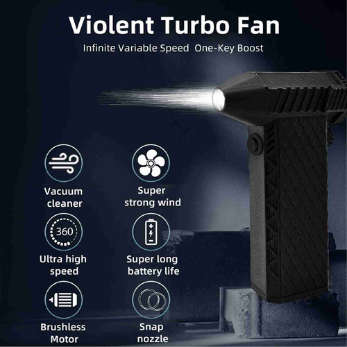 Ventilador Turbo Super Power, 180 W, De Alta Velocidad, Vers