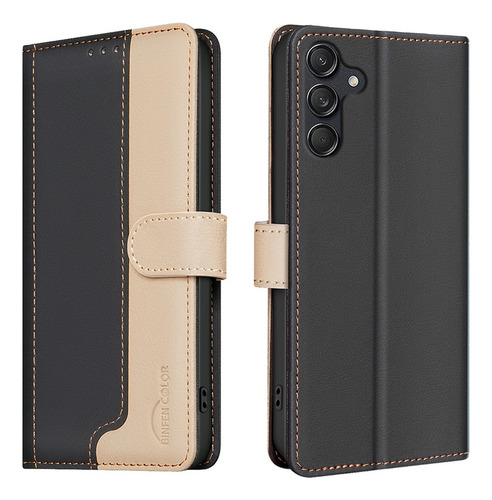 Funda De Lujo Para Samsung Galaxy S25 Edge A56 A36 A16 A55 S24 S25 S24 Ultra Splice Wallet, Suave Piel Sintética Con Tapa