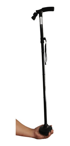 Bastón Plegable Con Luz Led, 4 Puntos De Apoyo Movicare