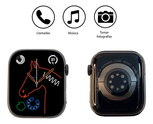Reloj Inteligente Bluetooth Hw39 Sensores Para Deporte