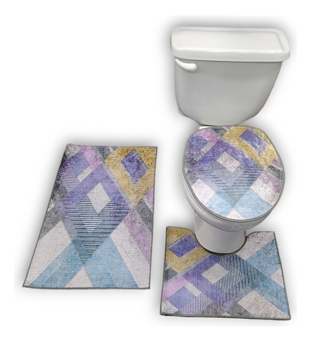 Imagen 5 de 5 de Juego De Baño Con Alfombra Tienda Chacao