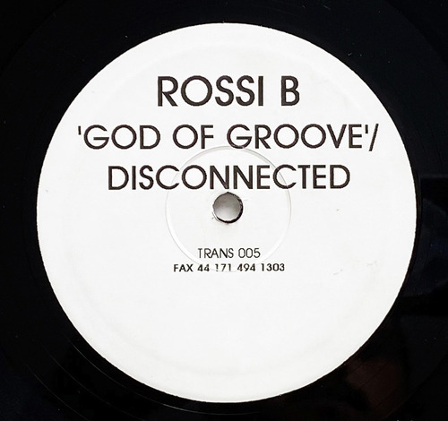 Rossi B - God Of Groove / Disconnected - Vinilo Uk Ex/vg+