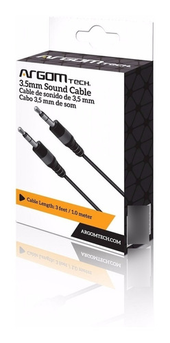 Argom Arg-cb-0035 Cable Auxiliar De Audio Espiga 3.5 Mm