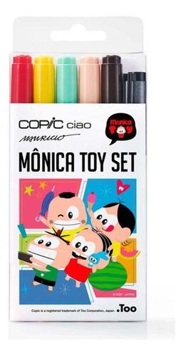 Estojo Copic Ciao Set Monica Toy Com 6 Unidades