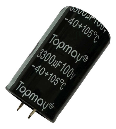 2 Pçs Capacitor Eletrolitico 3300mf X 100v - 3300x100v 105