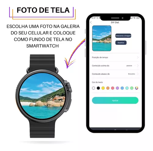 Qual aplicativo relogio smart watch