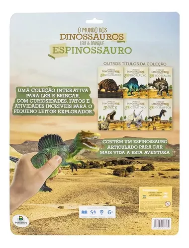 Livro - Faça E Brinque : Dinossauro - 3D - Pikoli Brinquedos Educativos