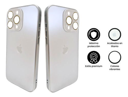 Funda Para iPhone Titanio Con Proteccion De Camara