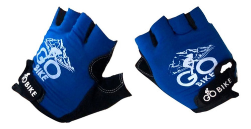 Guantes Ciclismo Go Bike Cocidos Acolchado Unisex Full Salas