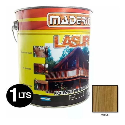 Protector Impregnante Roble Maderin Madera 1 Lt Lasur