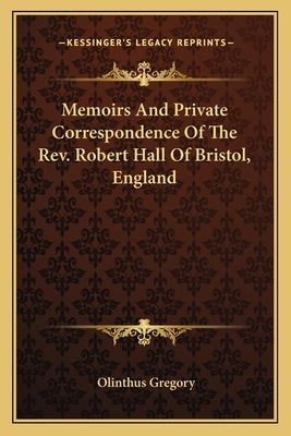 Libro Memoirs And Private Correspondence Of The Rev. Robe...