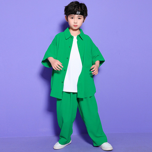 Nuevo Ropa De Hip Hop Para Niñas Adolescentes, Camisa Verde