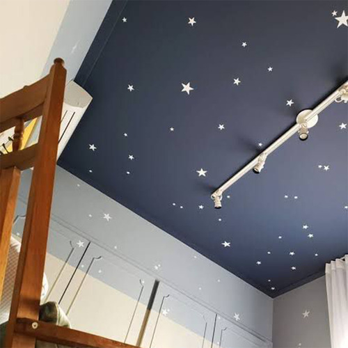 Estrellas Blancas Para Techo Y Pared De Vinilo Autoadhesivo