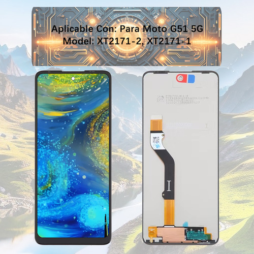 Pantalla Para Motorola Moto G51 5g Xt2171-1 Display