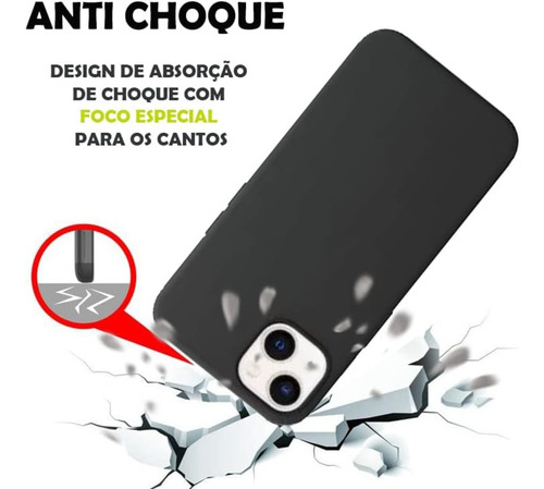 Capa Capinha Compatível Para Iphone 13 Silicone Premium Bordô