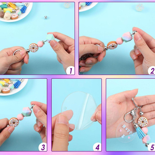 3 Chaveiro Acrílico Em Branco Para Kit De , 30 Unidades