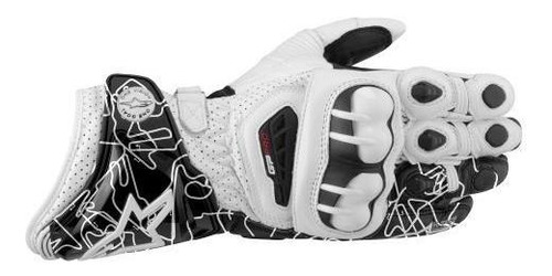 Guantes Alpinestars De Piel Gp Pro Bco/bgo Moteros