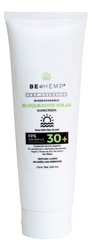 Bloqueador Biodegradable 240 g Beohemp